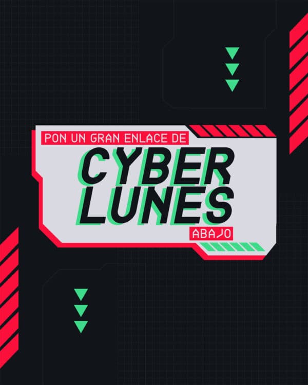 Pon un gran enlace de Cyber Lunes abajo.