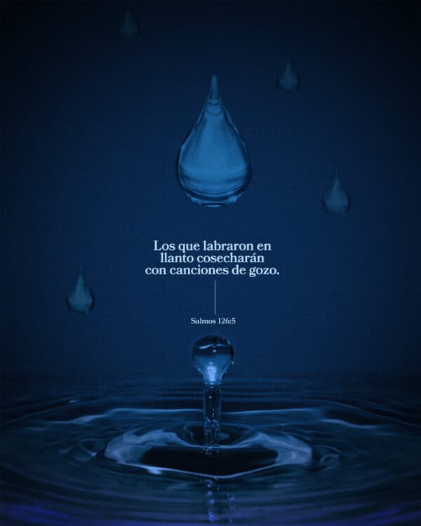 "Los que labraron en llanto cosecharán con canciones de gozo." - Salmos 126:5