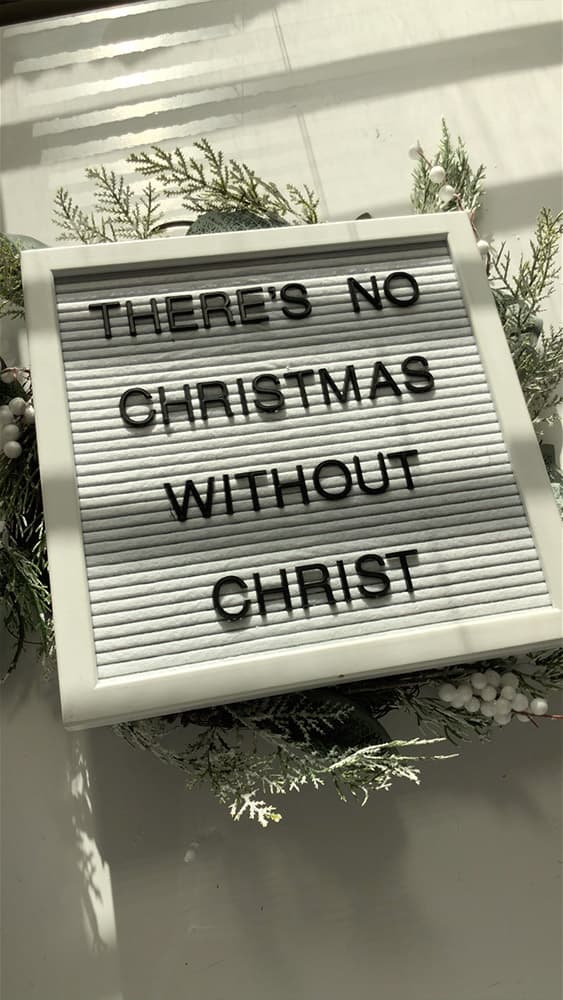 There's No Christmas Without Christ