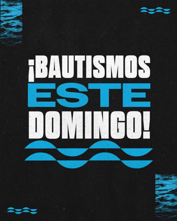 ¡Bautismos este domingo!