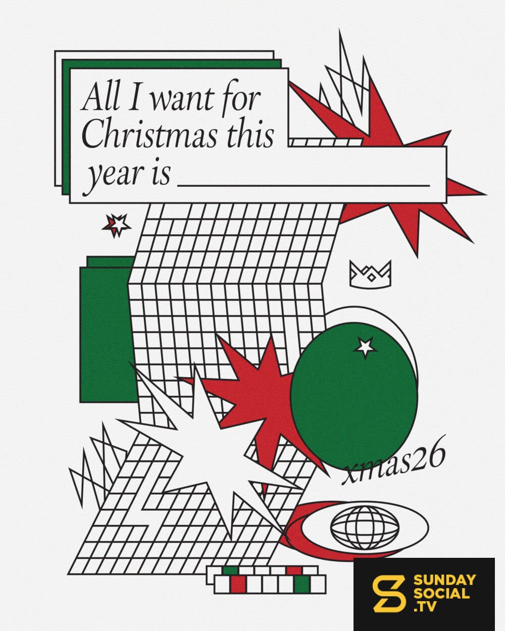 All I want for Christmas is ___