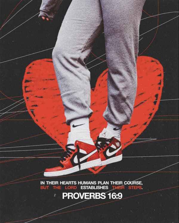 "In their hearts humans plan their course, but the Lord establishes their steps." - Proverbs 16:9