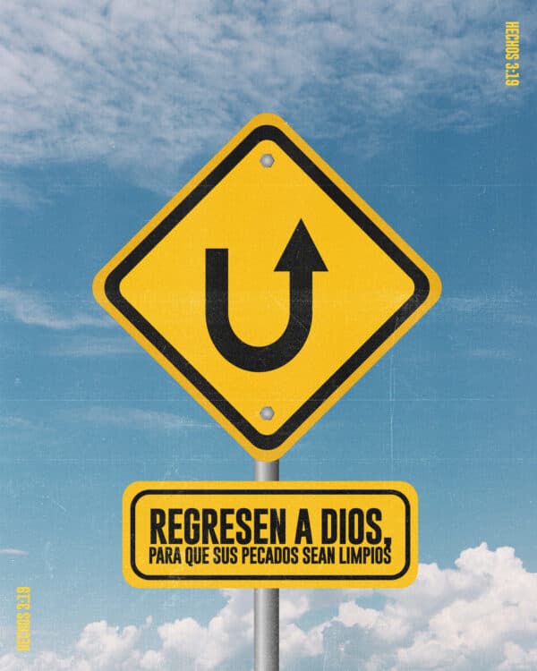 "Regresen a Dios, para que sus pecados sean limpios." - Hechos 3:19