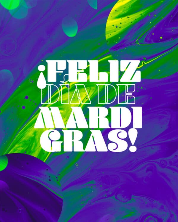 ¡Feliz día de Mardi Gras!