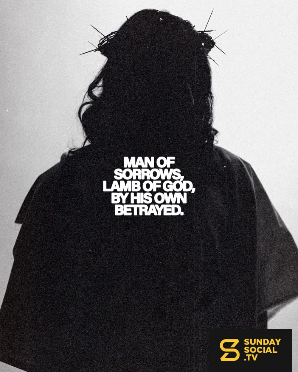 Man of sorrows, Lamb of God, By His own betrayed