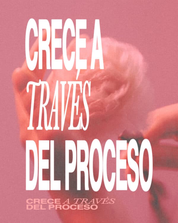Crece a través del proceso.