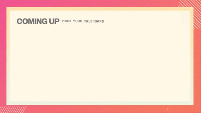 Reel Love | Slides, Coming