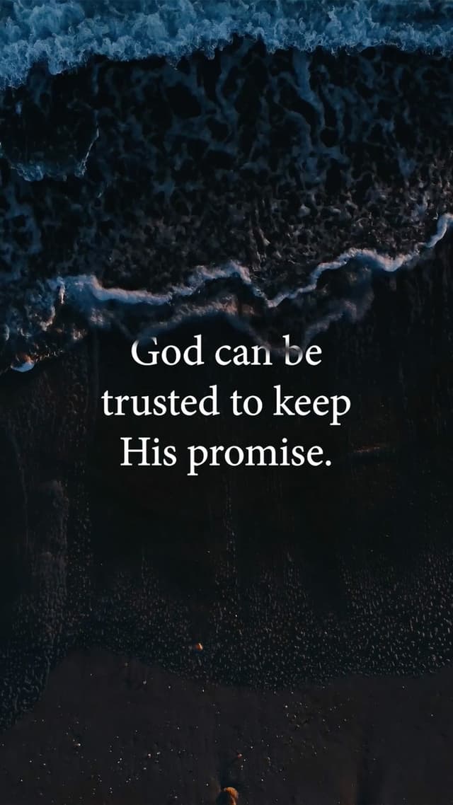 God Can Be Trusted