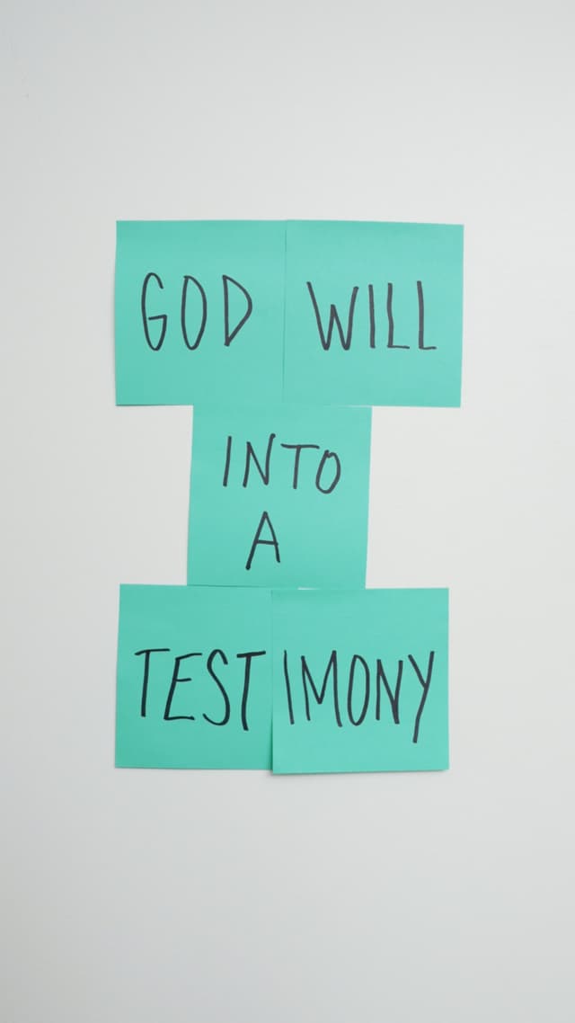 Test Into Testimony
