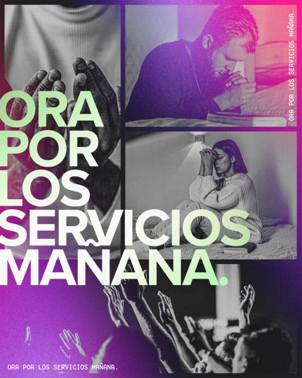 Ora por los servicios mañana.