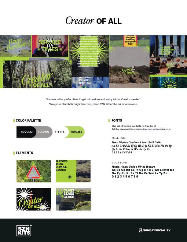 Style Guide preview