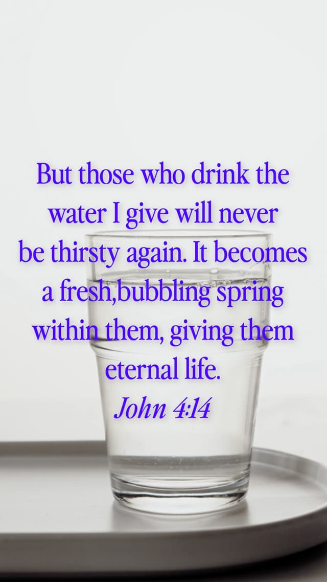 Never Be Thirsty