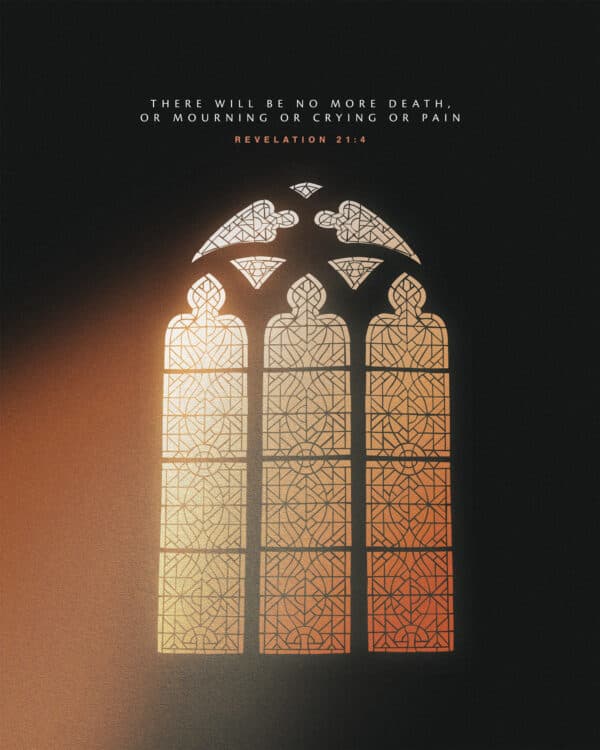 "There will be no more death, or mourning or crying or pain." - Revelation 21:4