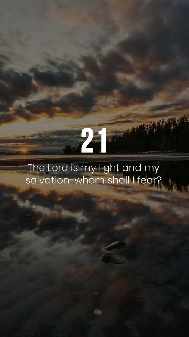 Countdown: Psalm 27:1