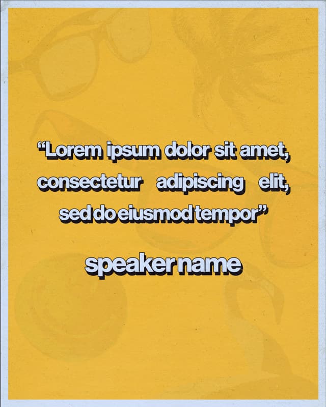Speaker Quote Posts