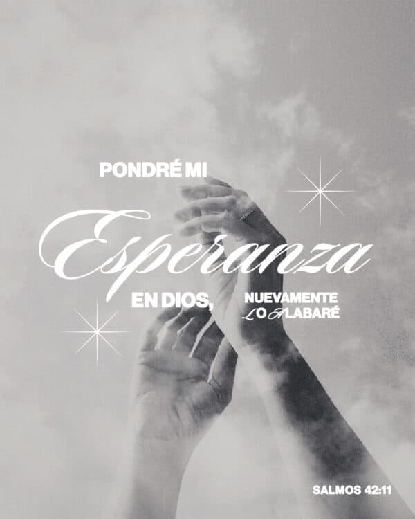 "Pondré mi esperanza en Dios; nuevamente lo alabaré." - Salmos 42:11