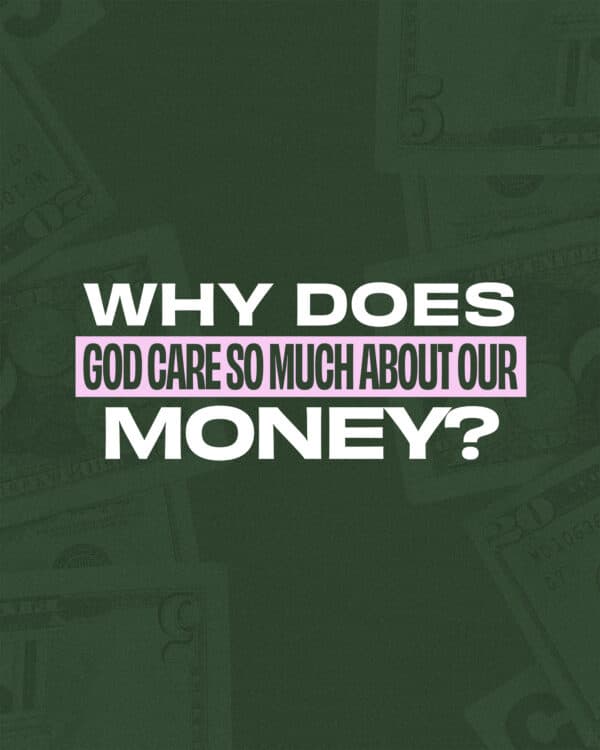 Why does God care so much about our money? (1) It's far too easy for money to become our god. When we worship it, we worship the wrong thing. (2) He wants us to be a blessing to others. (3) When we're slaves to debt, it makes it harder to jump into something new when God calls us to. (4) God wants us to be free: spiritually, emotionally, physically, and financially.