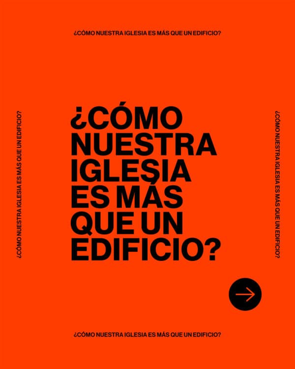 ¿Cómo nuestra iglesia es más que un edificio? 1) gente apasionadamente enamorada de Jesús. 2) mostrando el amor de Dios en el trabajo, en la escuela, en el vecindario y en tu comunidad. 3) convirtiéndonos en una comunidad que invita a la gente a ser parte del cuerpo de Cristo. 4) ¿Quieres ser ese tipo de iglesia?