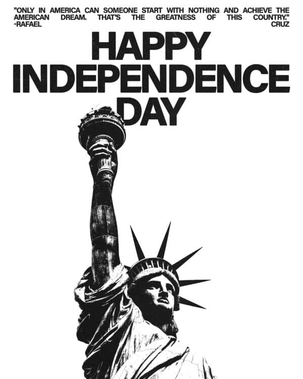 Happy Independence Day. "Only in America can someone start with nothing and achieve the American Dream. That's the greatness of this country." -Rafael Cruz