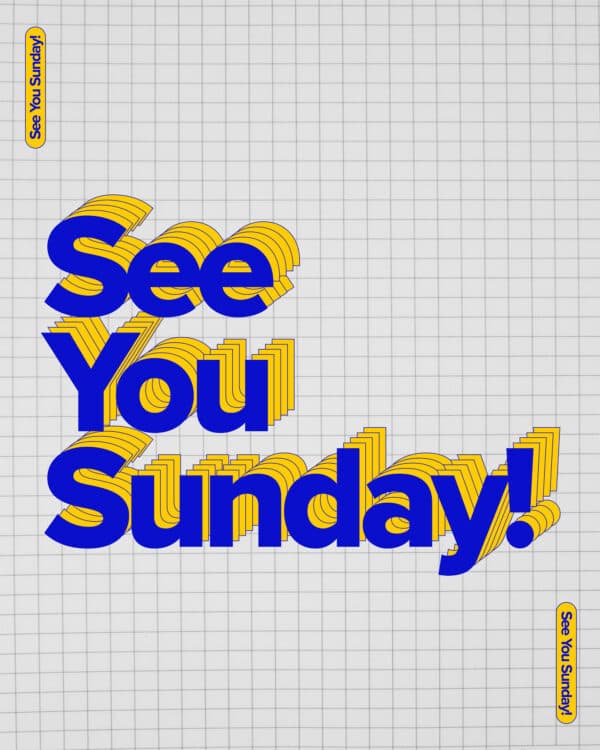 See you Sunday!