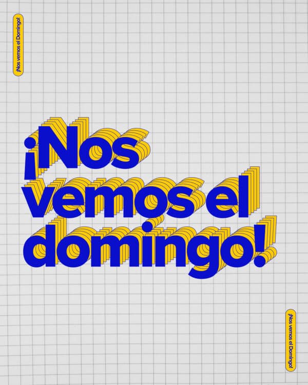 ¡Nos vemos el domingo!