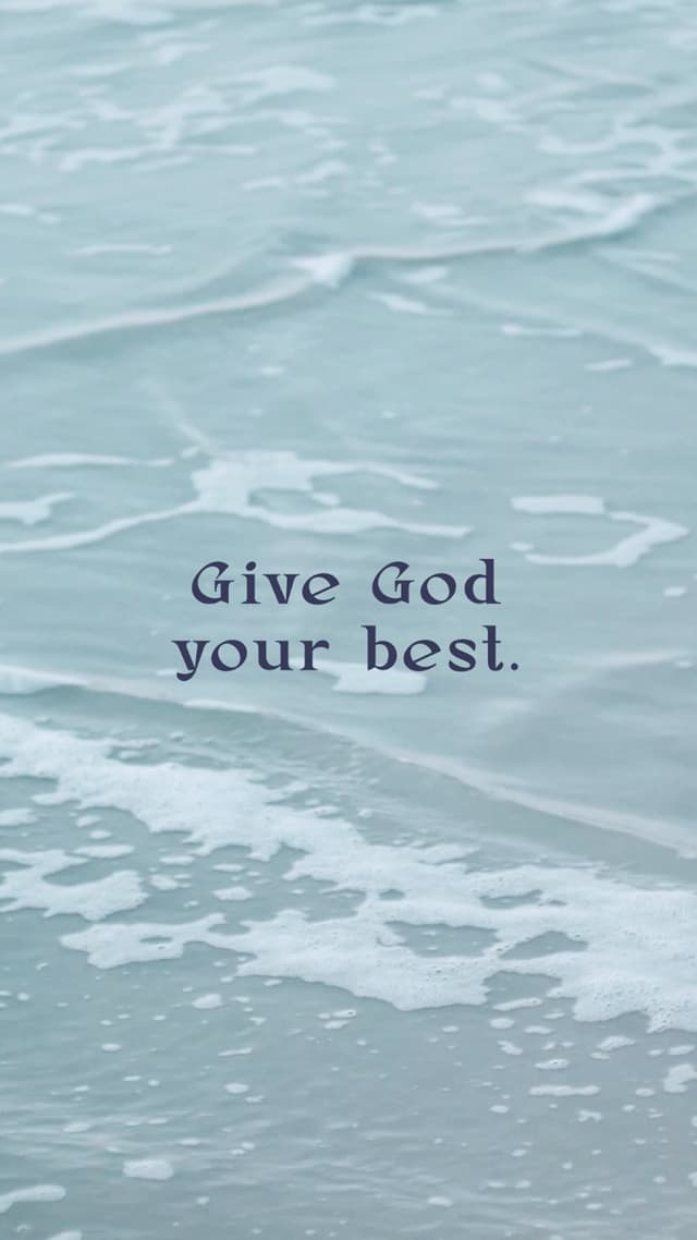 Give God