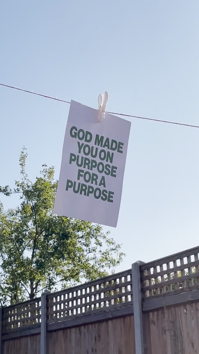 God Made You On Purpose