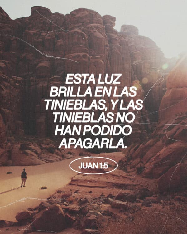 "Esta luz brilla en las tinieblas, y las tinieblas no han podido apagarla." - Juan 1:5