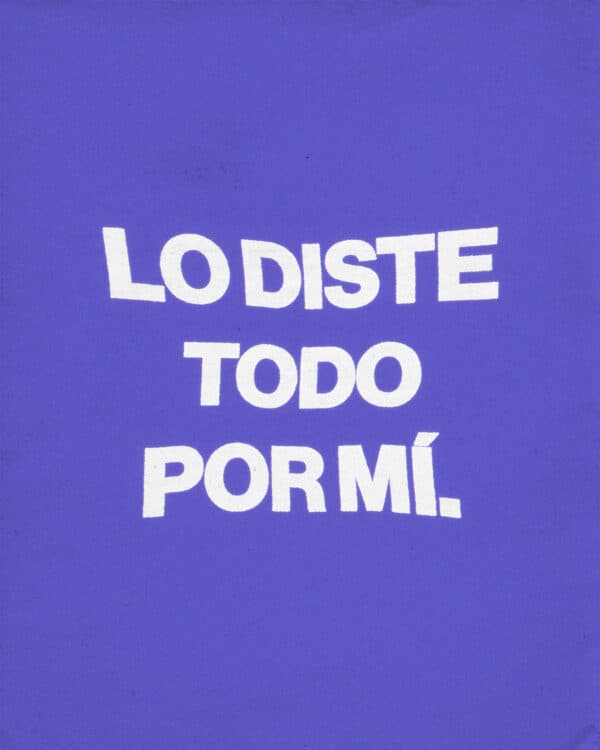 Lo diste todo por mí.