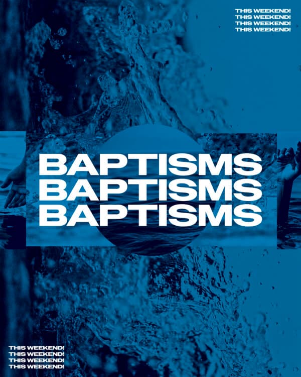 Baptisms this weekend!