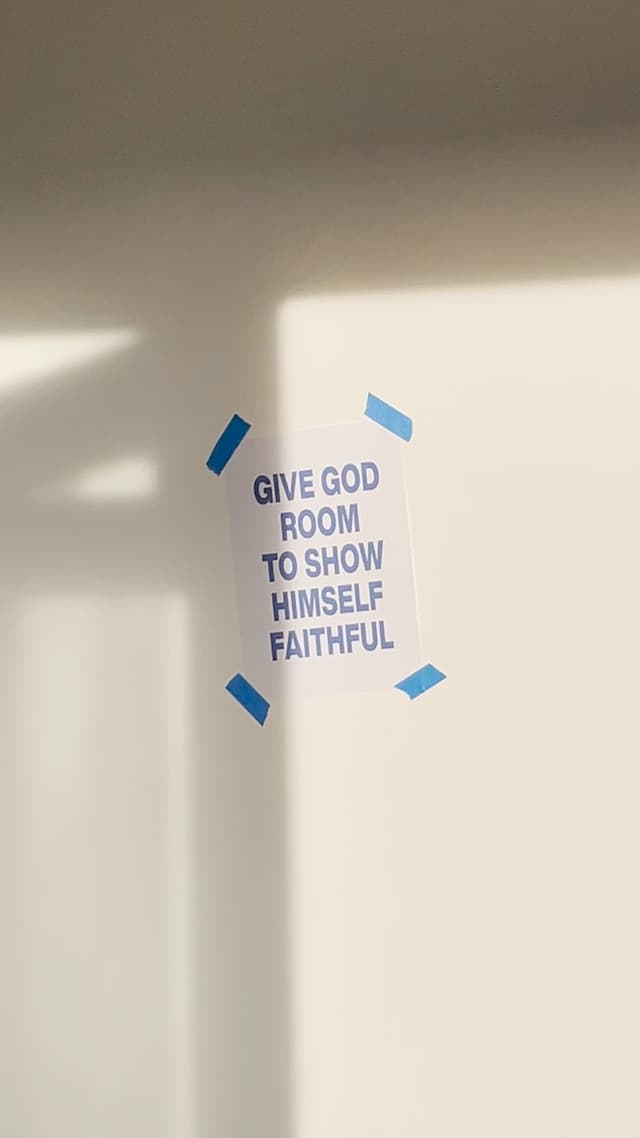 Give God Room