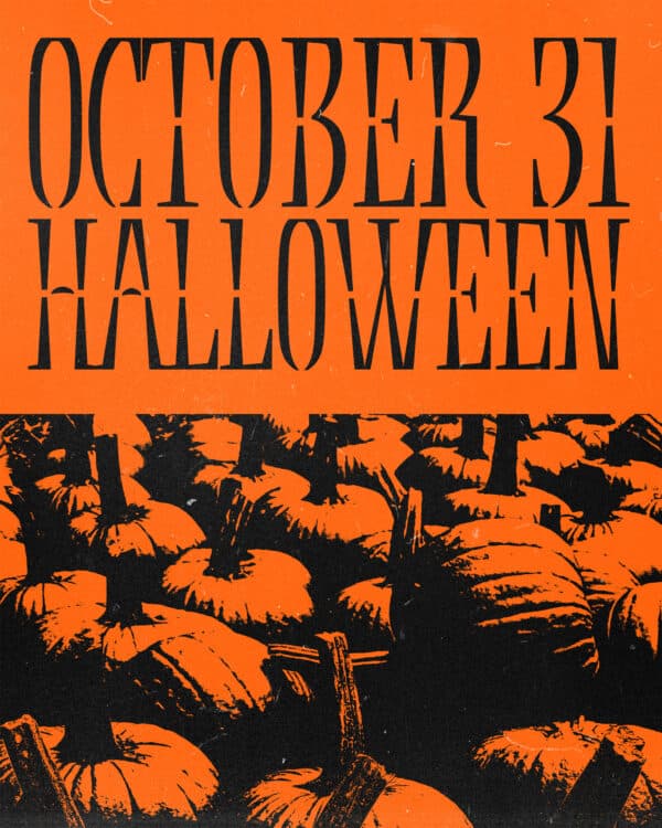 October 31. Halloween.