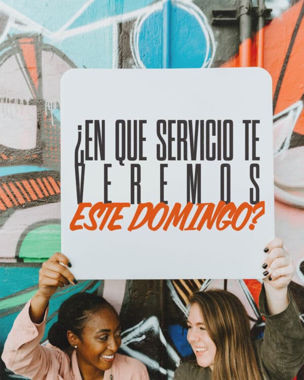 ¿En qué servicio te veremos este domingo?