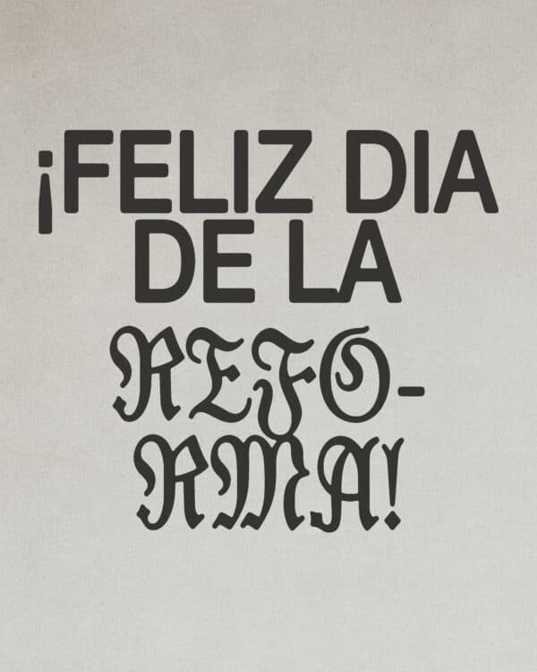 ¡Feliz día de la reforma!