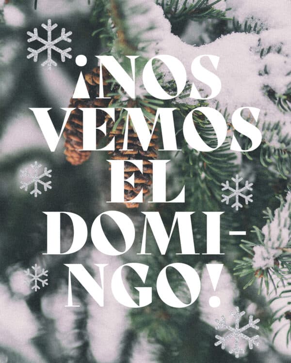 ¡Nos vemos el domingo!