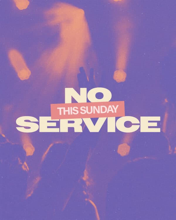 No service this Sunday.