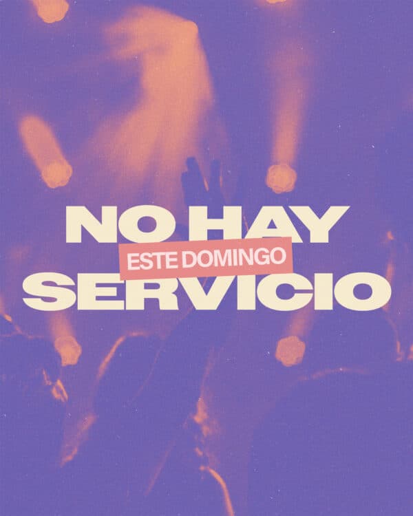 No hay servicio este domingo