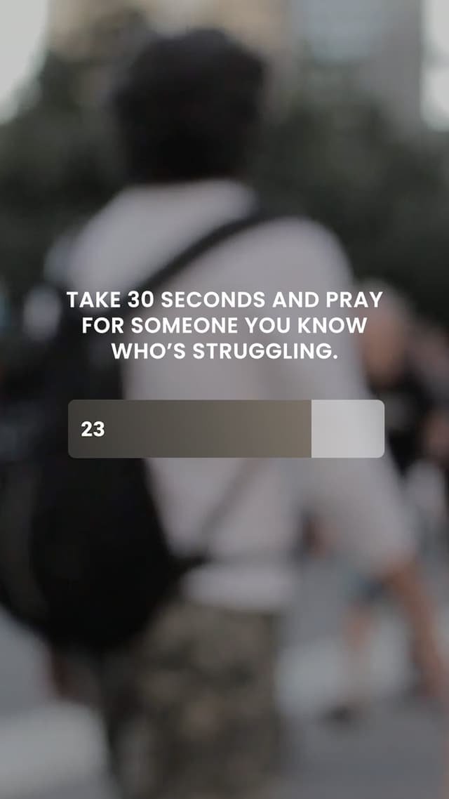 Countdown: Pray For Someone Struggling
