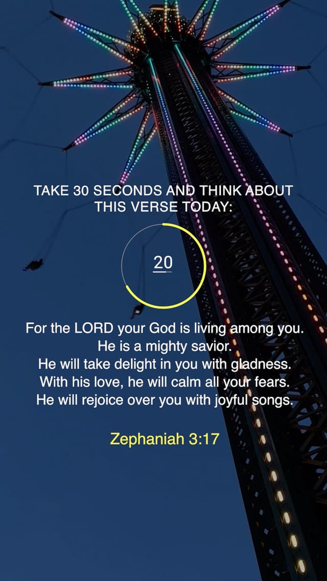 Countdown: Zephaniah 3:17