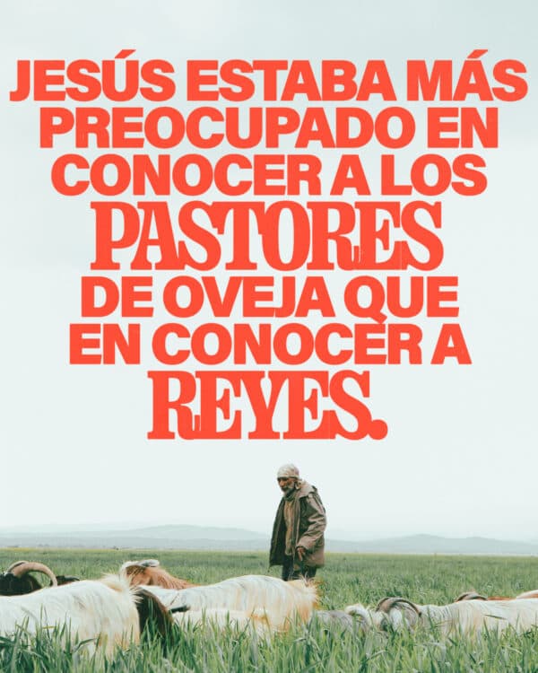 Jesús estaba más preocupado en conocer a los pastores de oveja que en conocer a reyes.