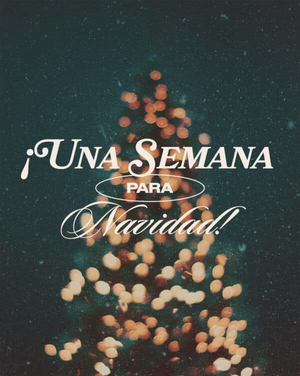 ¡Una semana para Navidad!