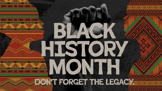 Black History Month: Don't forget the legacy.