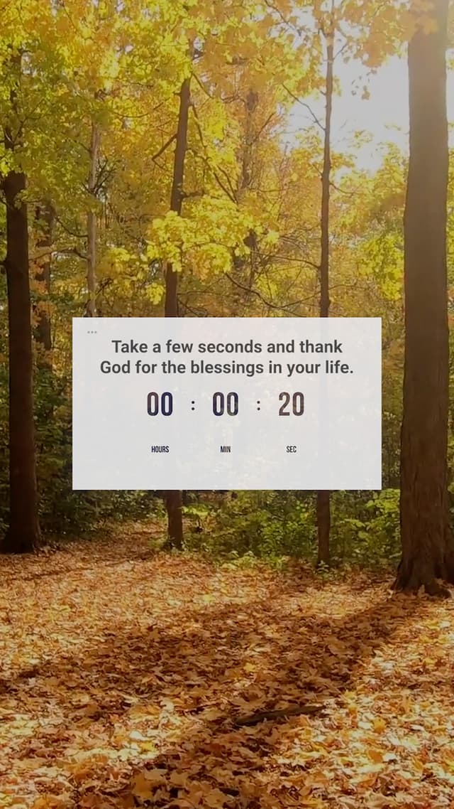 Countdown: Blessings In Life
