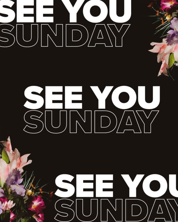 See you Sunday!