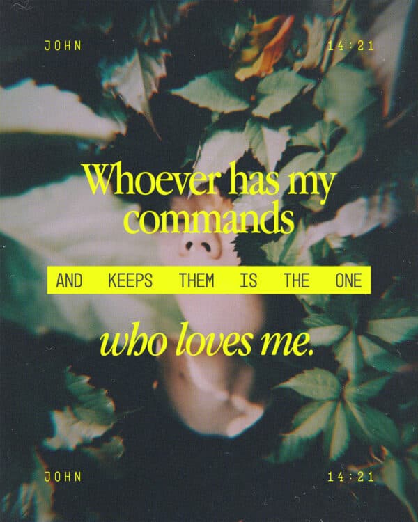 Whoever has my commands and keeps them is the one who loves me. - John 14:21