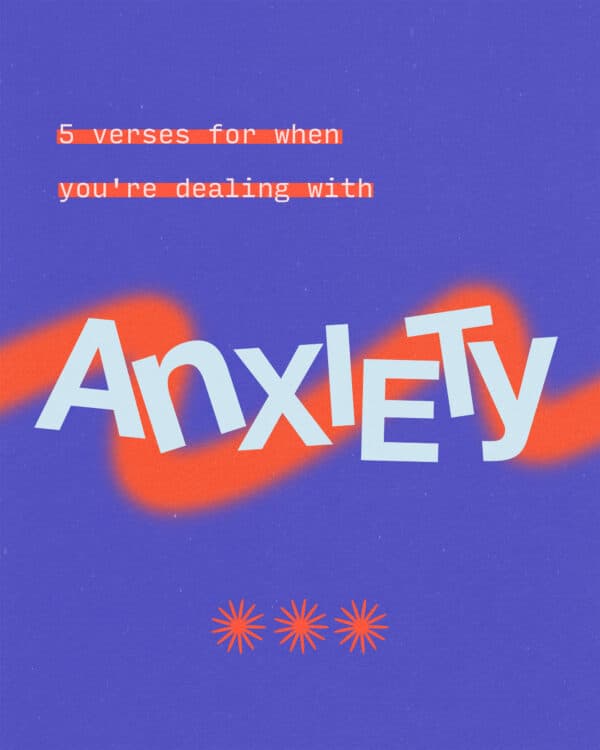 5 verses for when you're dealing with anxiety. (1) For I know the plans I have for you,” declares the Lord, “plans to prosper you and not to harm you, plans to give you hope and a future. - Jeremiah 29:11 (2) So do not fear, for I am with you; do not be dismayed, for I am your God. I will strengthen you and help you; I will uphold you with my righteous right hand. Isaiah 41:10 (3) I sought the LORD, and he answered me; he delivered me from all my fears. - Psalm 34:4 (4) The righteous cry out, and the LORD hears them; he delivers them from all their troubles. - Psalm 34:17 (5) Do not be anxious about anything, but in every situation, by prayer and petition, with thanksgiving, present your requests to God. And the peace of God, which transcends all understanding, will guard your hearts and your minds in Christ Jesus. - Philippians 4:6-7
