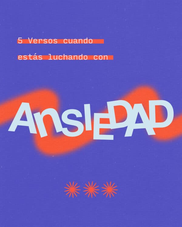5 versos cuando estás luchando con ansiedad. 1) Pues yo sé los planes que tengo para ustedes—dice el Señor—. Son planes para lo bueno y no para lo malo, para darles un futuro y una esperanza. Jeremías 29:11; 2)No tengas miedo, pues yo estoy contigo; no temas, pues yo soy tu Dios. Yo te doy fuerzas, yo te ayudo, yo te sostengo con mi mano victoriosa. Isaías 41:10 3)  Recurrí al Señor, y Él me contestó, y me libró de todos mis temores. Salmos 34:4. 4) El Señor atiende al clamor del hombre honrado, y lo libra de todas sus angustias. Salmos 34:17 5)No se aflijan por nada, sino preséntenselo todo a Dios en oración; pídanle, y denle gracias también. Así Dios les dará su paz, que es más grande de lo que el hombre puede entender; y esta paz cuidará sus corazones y sus pensamientos por medio de Cristo Jesús.  Filipenses 4:6-7