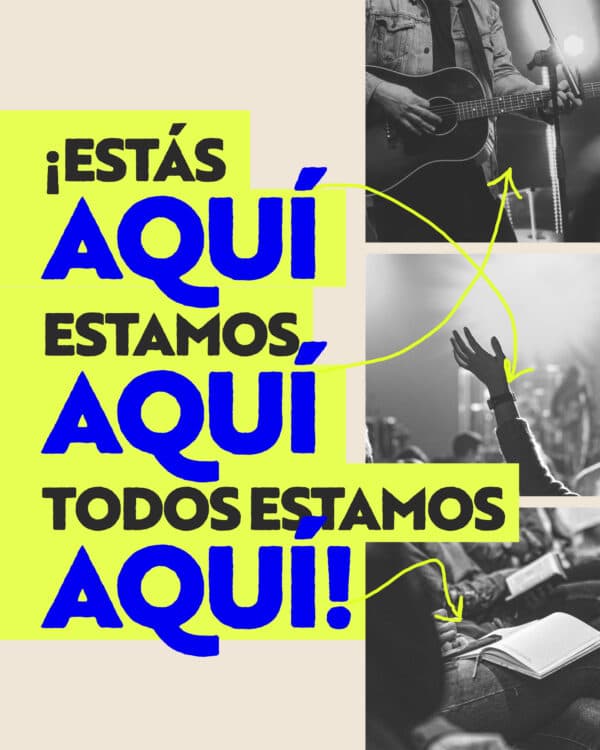 ¡Estás aquí! ¡Estamos aquí! ¡Todos estamos aquí!