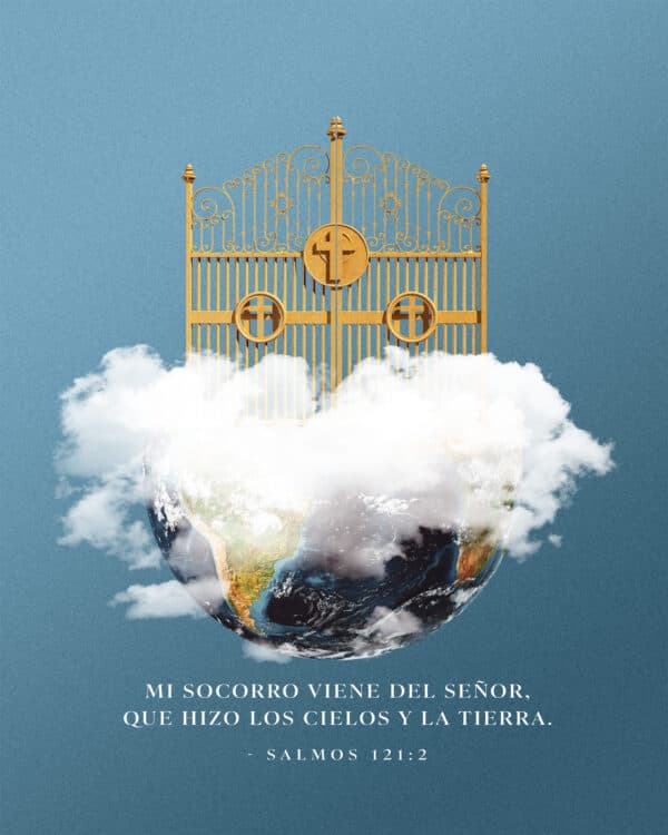 Mi socorro viene del Señor, que hizo los cielos y la tierra. - Salmos 121:2