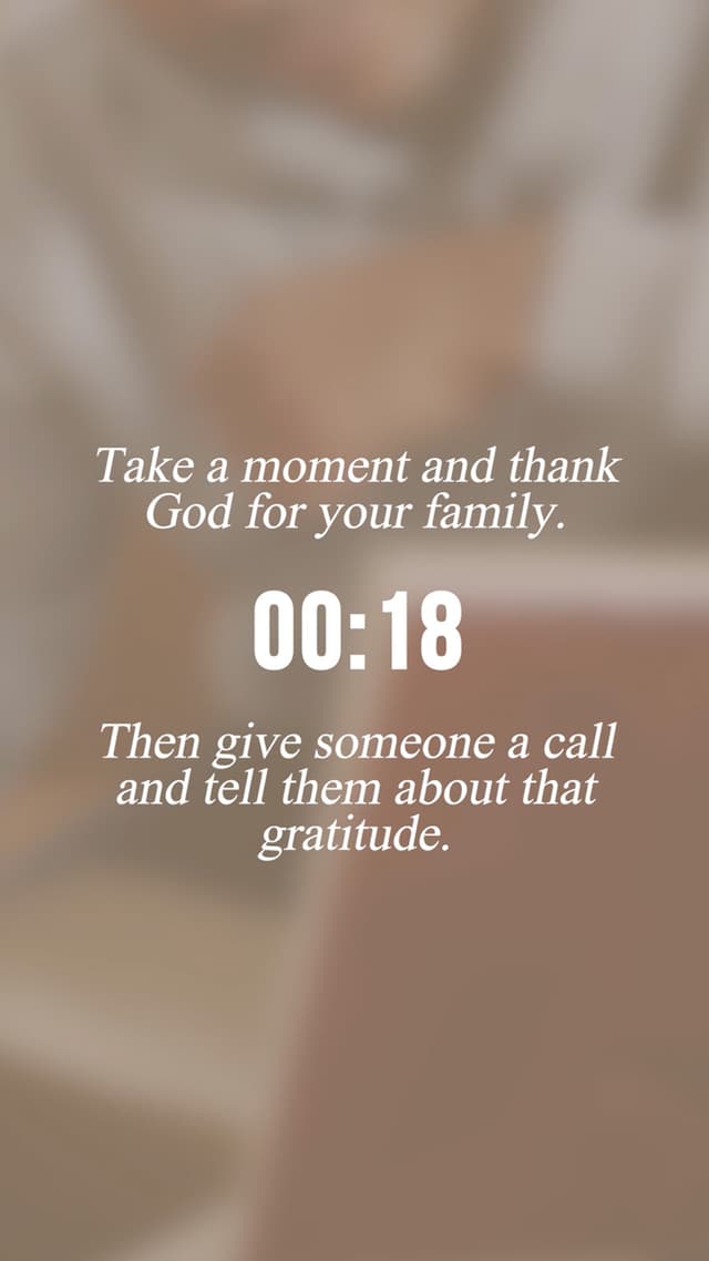 Countdown: Thank God For Family